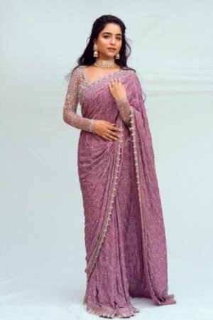 Digital Print Daily Wear Silk Blend Saree