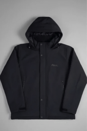 Classic Black Hooded Winter Jacket – Waterproof & Windproof