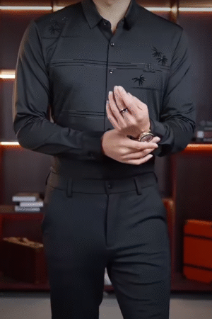 Sleek Black Formal Outfit