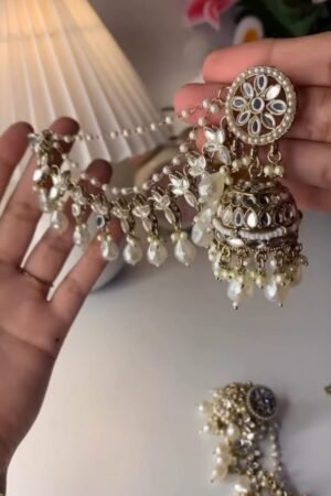 Bridal Kundan Jhumka Earrings