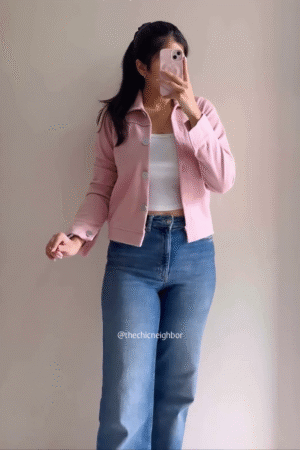 Soft Cotton Blend Casual Jacket