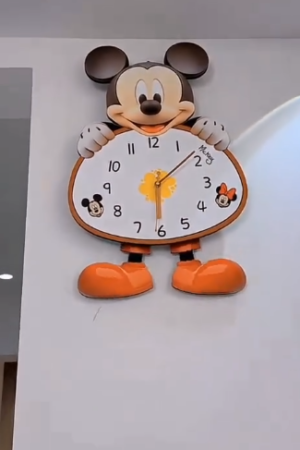 Mickey Mouse Wall Clock – Cute Cartoon Decorative Clock for Kids Room