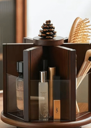 Multi-Compartment Cosmetic Storage Stand