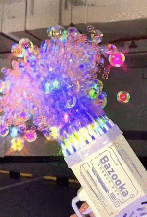 Electric Bubble Gun Toy with Colorful Lights – Automatic Bubble Blaster for Kids