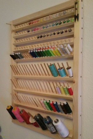 Wooden Sewing Thread Holder