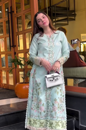 Elegant Mint Green Embroidered Kurta Set for Women | Premium Festive & Occasion Wear